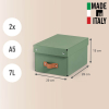 Förvaringslåda 7L grön | Leitz Puro | 2st 213446 - 2