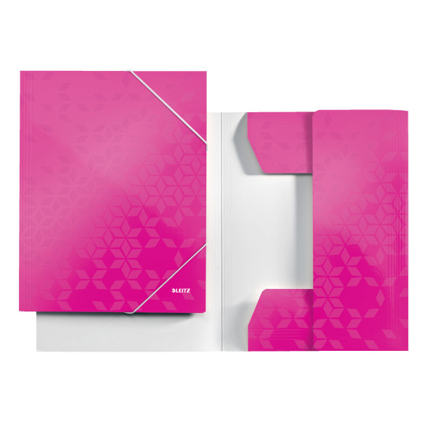 Leitz Gummibandsmapp A4 | Leitz 3982 WOW | rosa metallic 39820023 202834 - 1