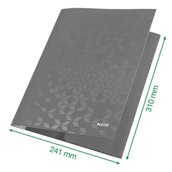 Gummibandsmapp A4 | Leitz 3982 WOW blå metallic 202836 - 3