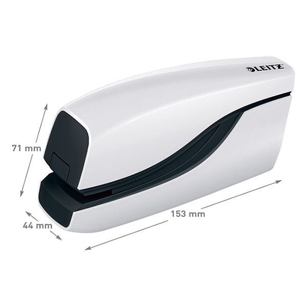 Leitz Häftapparat 10 ark elektrisk | Leitz 5566 WOW | vit 55661001 226254 - 3