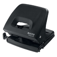 Hålslag 20 ark | 4-hål | Leitz Recycle | svart 226596