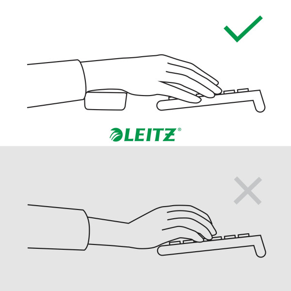 Handledsstöd för tangentbord | Leitz Ergo | mörkgrå SE001506 - 3