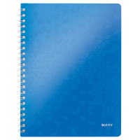 Kollegieblock A4 linjerat | 80 ark | blå metallic | Leitz 4637 WOW 211982