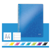 Kollegieblock A4 linjerat | 80 ark | blå metallic | Leitz 4637 WOW 211982 - 3