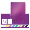 Kollegieblock A4 linjerat | 80 ark | lila metallic | Leitz 4637 WOW 211985 - 3