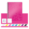 Kollegieblock A5 linjerat | 80 ark | rosa metallic | Leitz 4639 WOW 211993 - 5
