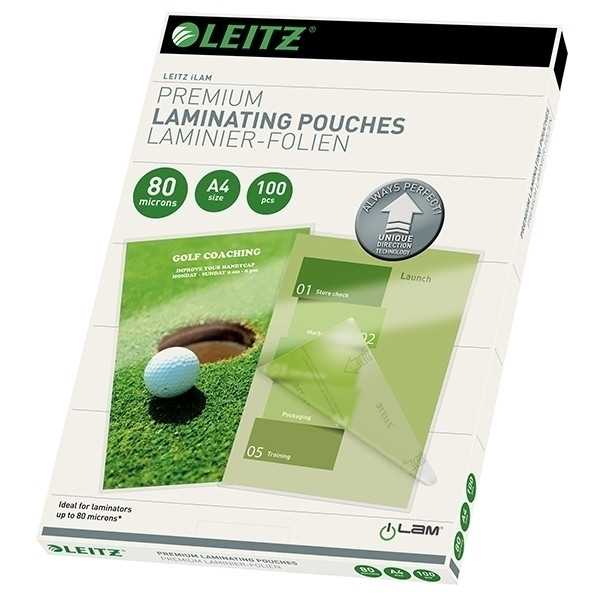 Leitz Lamineringsfickor A4 80 mik. | blank | Leitz iLAM 100st 74780000 211086 - 1