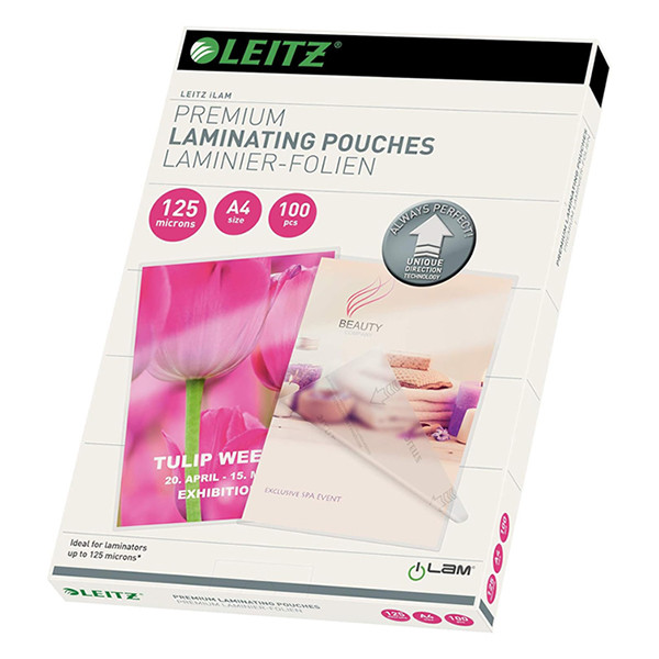 Leitz Lamineringsfickor A4 blank | Leitz iLAM | 2x 125 mikron | 100st 74810000 211092 - 1