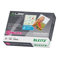Leitz Lamineringsfickor A7 blank | Leitz iLAM | 2x 125 mikron | 100st 33805 211114