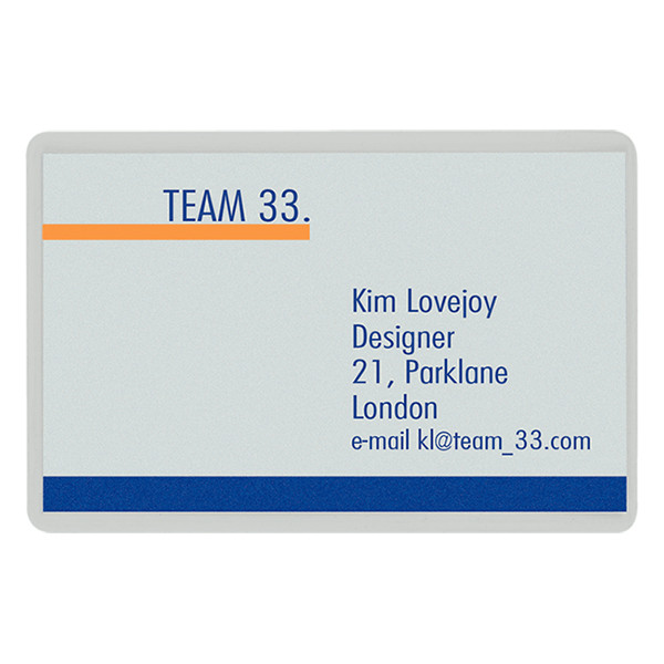 Leitz Lamineringsfickor kreditkort (54 x 86mm) | Leitz iLAM | 2x 125 mikron | 100st $$ 33810 211120 - 2