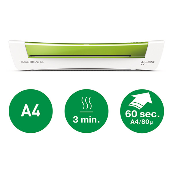 Lamineringsmaskin A4 | Leitz iLAM Home Office | grön 226186 - 2