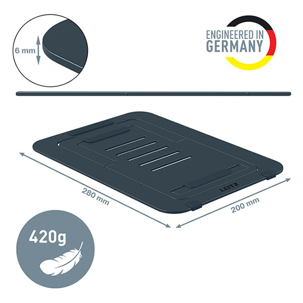 Laptopställ | Leitz Ergo Ultra-slim | mörkgrå aluminium 202509 - 6