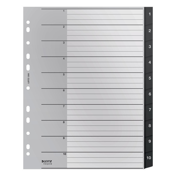 Pärmregister A4 | 1-10 | Leitz Recycle 226470 - 1