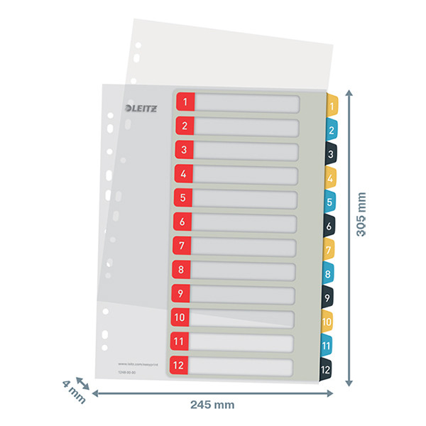 Pärmregister utskrivbara A4 | 1-12 | Leitz Cosy 226368 - 3