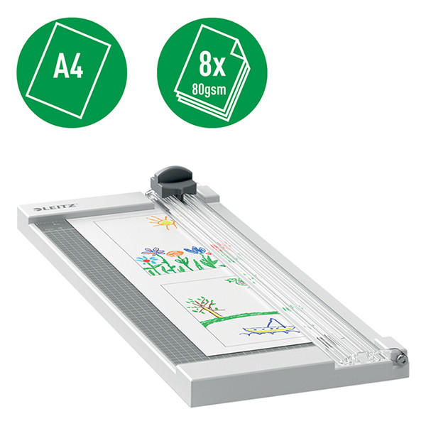 Leitz Papperskärare rullblad A4 | rektangulär | Leitz Precision Home | 8 ark 90250000 226584 - 3