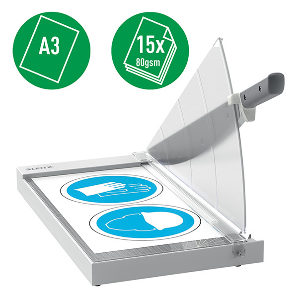 Leitz Pappersskärare giljotin A3 | Leitz Precision Office  | 15 ark 90220000 226581 - 3