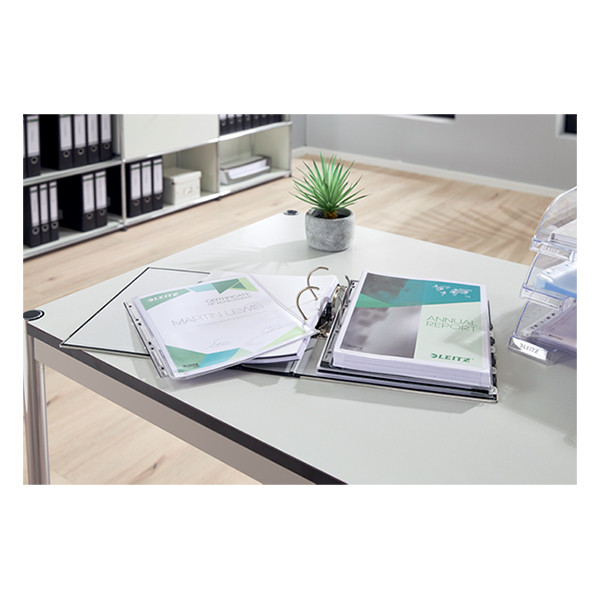 Plastficka A4 170my | Leitz Premium Harmonica | 11 hål metallremsa 3st 202525 - 5