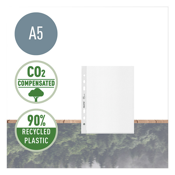 Plastficka A5 toppöppning 100my | Leitz Recycle 100st 226486 - 2
