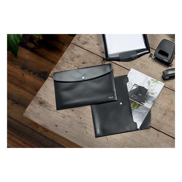 Projektmapp 1 fack med tryckknapp | Leitz Recycle svart ⭐ 226494 - 5