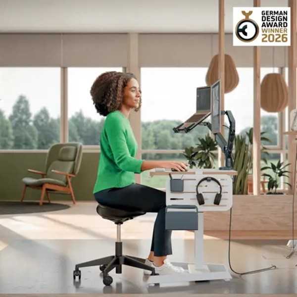 Sadelstol med hjul 46-59cm | Leitz Ergo | svart SE001307 - 7