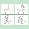 Sadelstol med hjul 47-60cm | Leitz Ergo Active | svart SE001306 - 8