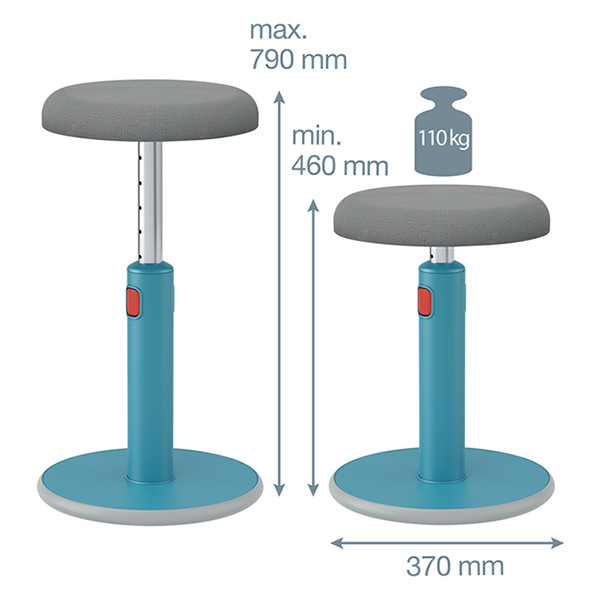 Sitt- & Ståpall | Leitz Ergo Cosy Aktiv | blå 227599 - 2