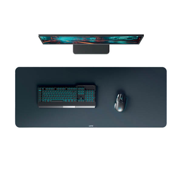 Skrivbordsunderlägg 40x100cm mörkgrå | Leitz 213464 - 1