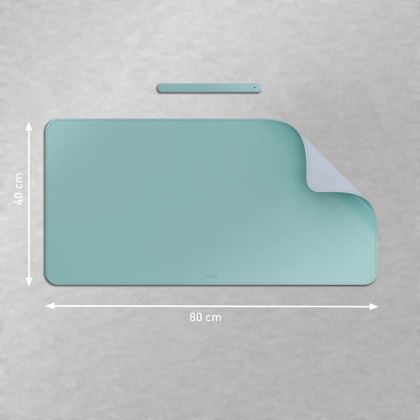 Skrivbordsunderlägg 40x80cm mintgrön läderlook | Leitz 213459 - 2