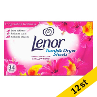 Lenor Torktumlarduk 34st | Lenor Sparkling Bloom & Yellow Poppy | 12st  SLE00256