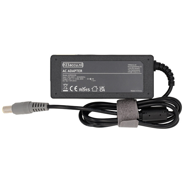 Lenovo adapter 20V | 3,25A | 65W (varumärket 123ink) 40Y7696 40Y7697 40Y7698 40Y7699 40Y7700 ADR00226 - 2