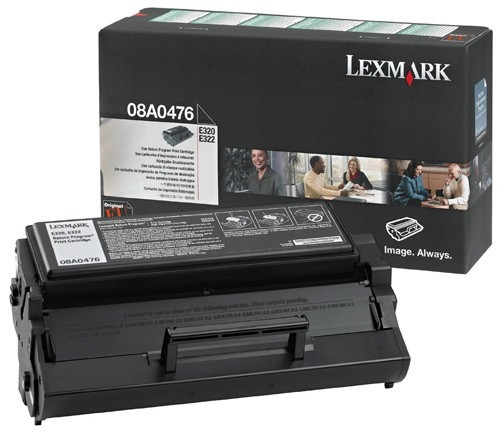 Lexmark 08A0476 svart toner (original) 08A0476 034084 - 1