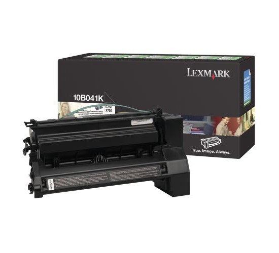 Lexmark 10B041K svart toner (original) 10B041K 034265 - 1