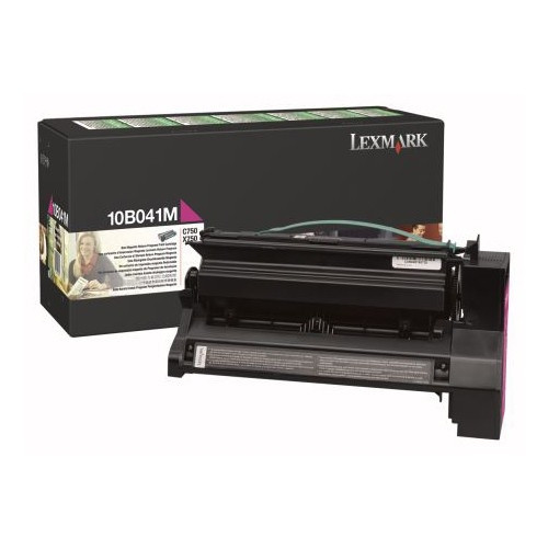 Lexmark 10B041M magenta toner (original) 10B041M 034275 - 1