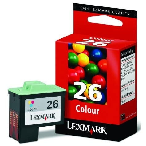 Lexmark 10N0026 (#26) färgbläckpatron hög kapacitet (original) 10N0026E 040180 - 1