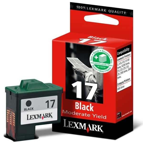 Lexmark 10NX217 (#17) svart bläckpatron (original) 10NX217E 040159 - 1
