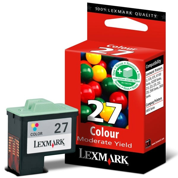 Lexmark 10NX227 (#27) färgbläckpatron (original) 10NX227E 040174 - 1