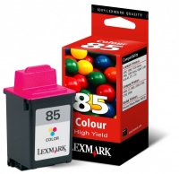 Lexmark 12A1985 (#85) färgbläckpatron hög kapacitet (original) 12A1985E 040035