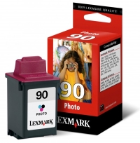 Lexmark 12A1990 (#90) foto färgbläckpatron (original) 12A1990E 040040