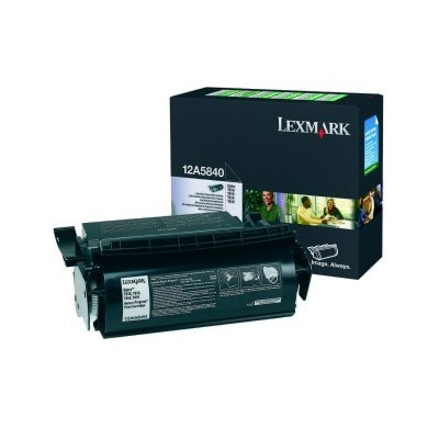 Lexmark 12A5840 svart toner (original) 12A5840 034197 - 1