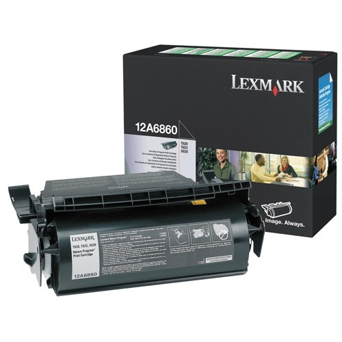 Lexmark 12A6860 svart toner (original) 12A6860 034230 - 1