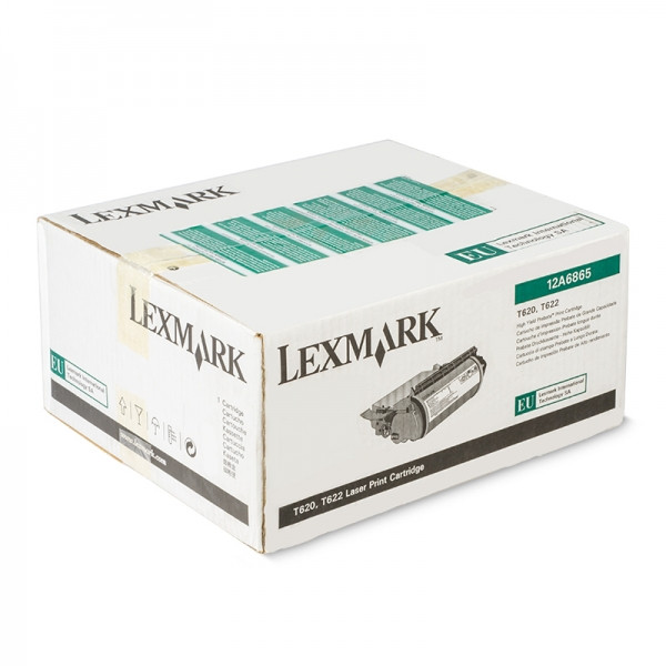 Lexmark 12A6865 svart toner hög kapacitet (original) 12A6865 034235 - 1