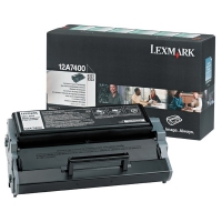 Lexmark 12A7400 svart toner (original) 12A7400 037090