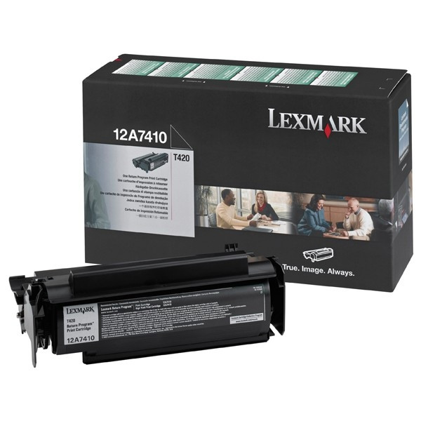 Lexmark 12A7410 svart toner (original) 12A7410 034350 - 1