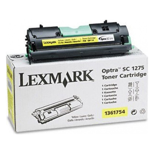 Lexmark 1361754 gul toner (original) 1361754 034070 - 1