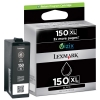 Lexmark 14N1614E (#150XL) svart bläckpatron hög kapacitet (original)