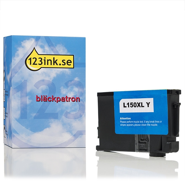 Lexmark 14N1618E (#150XL) gul bläckpatron hög kapacitet (varumärket 123ink) 14N1618EC 040471 - 1