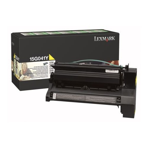 Lexmark 15G041Y gul toner (original) 15G041Y 034530 - 1