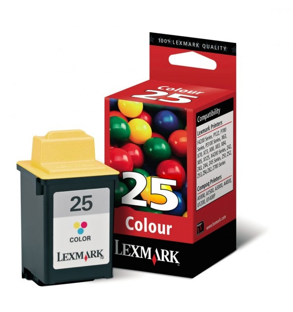 Lexmark 15M0125 (#25) färgbläckpatron hög kapacitet (original) 15M0125E 040055 - 1
