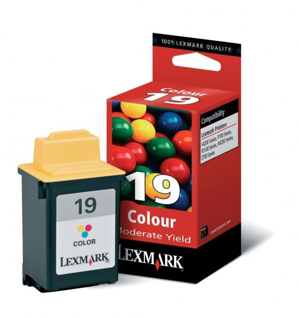 Lexmark 15M2619 (#19) färgbläckpatron (original) 15M2619E 040240 - 1
