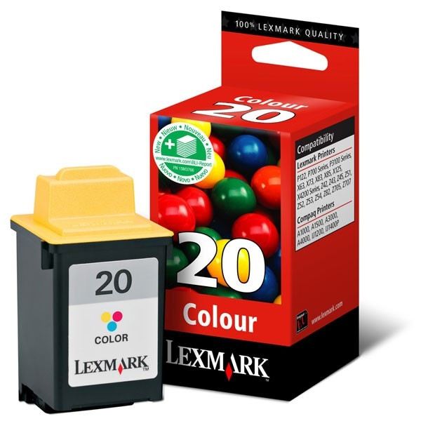 Lexmark 15MX120 (#20) färgbläckpatron (original) 15MX120E 040049 - 1